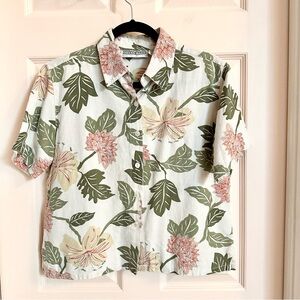 Cotton/Linen dressbarn Hawaiian button up